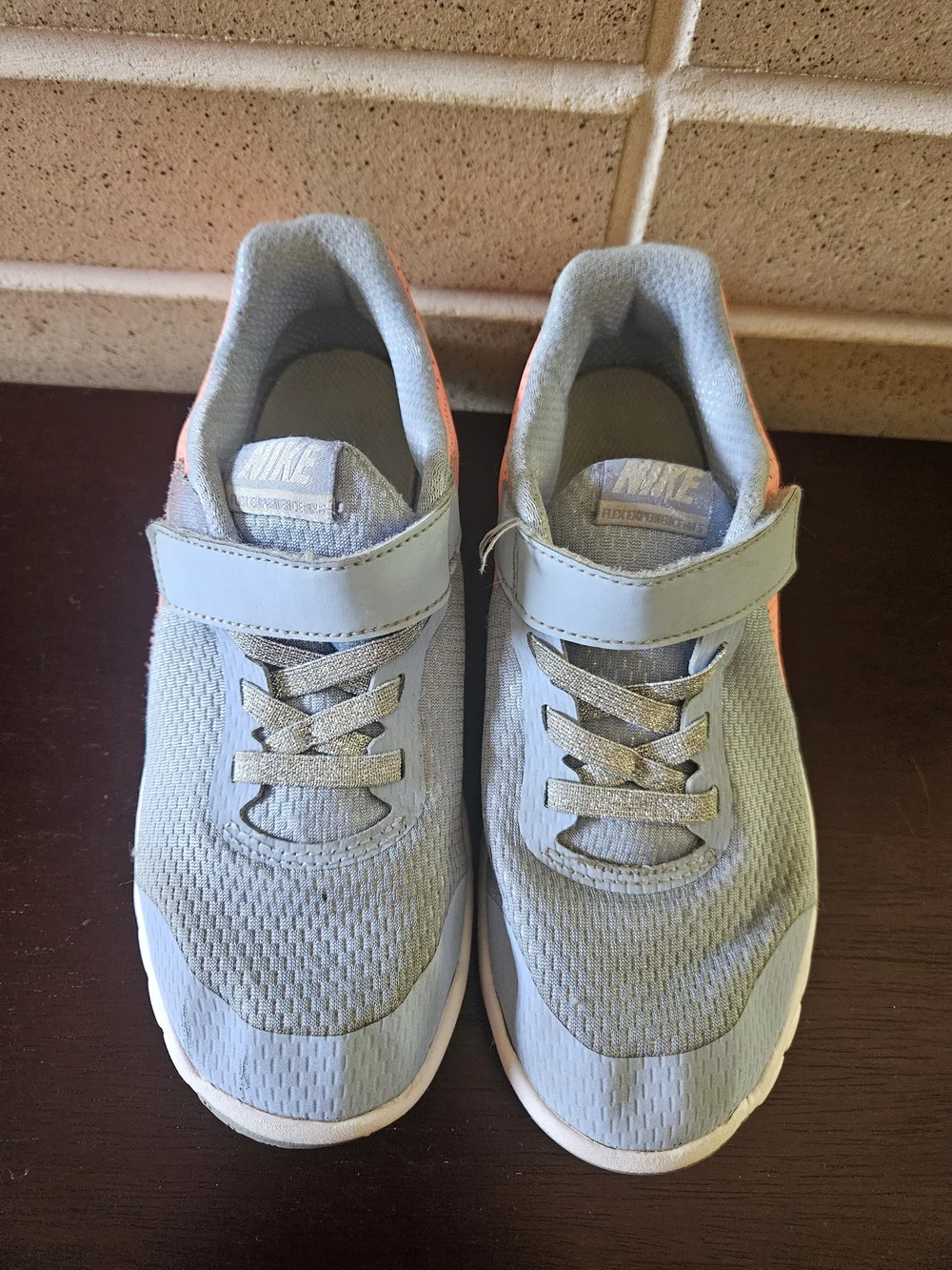 Nike | Sneakers | Light Blue & Coral | Size 1 | Youth | Sport Shoes